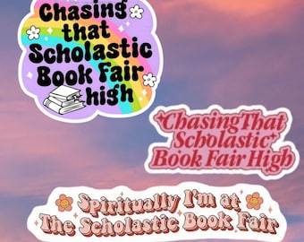 Pegatinas de libros / pegatinas de nostalgia para Kindle / regalo de libros / pegatinas para portátiles Booktok en busca de las mejores pegatinas de la feria del libro Scholastic
