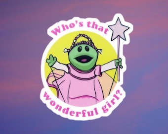 Who's that Wonderful Girl Sticker| Lil birdie, Monster, Mona, Nanalan Sticker, Princess, TikTok Trend, Water Bottle Sticker, Laptop Sticker