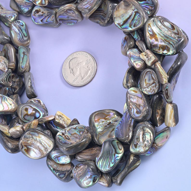 Shells Irregular Abalone Shell Irregular Freeform Beads Jewelry Making 15 Inch Strand - Etsy