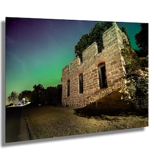 Northern Lights Photography Print, Aurora Borealis on the Northern Mississippi on the Minnesota-Wisconsin border, Trempealeau, Coulee Region
