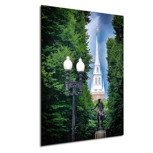 Old North Church & Paul Revere Statue Print | Boston | Massachusettes