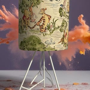 Winnie the Pooh Lamp with interchangeable cover.