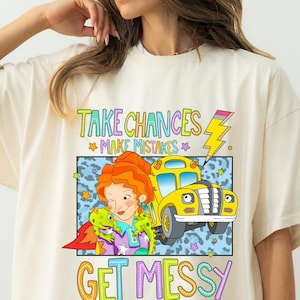 Comfort Color Magic Bus Shirt, Miss Frizzle T-shirt, Gift Shirt For Teacher, Back To School T-shirt, Book Characters Tee