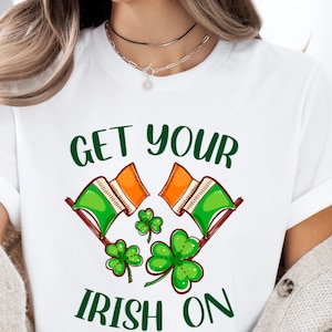 面白いアイルランドのTシャツ：聖パトリックデーのクローバーTシャツ