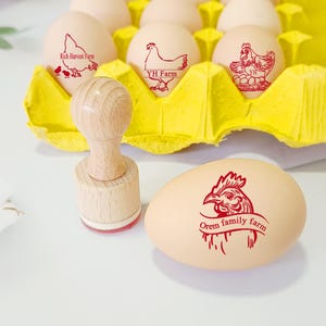 Carimbos para ovos, Carimbos personalizados para ovos, Ideia para galinheiro, Carimbos para ovos de galinha, Carimbos para fazenda, Carimbos para caixa de ovos, Mini carimbos para ovos de fazendeiro