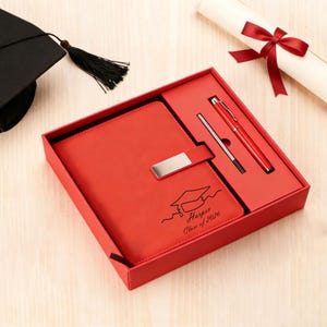 Sentimental Graduation Gift Graduation Commemorative Engraved Notebook Set, Personalized 2026 ...