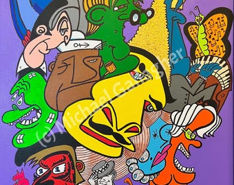 SURREAL ART NO 11 - "Hell Toupee"