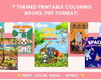 Mega Bundle Coloring Book Printables Worksheets and Activity Pages for Preschool and Kindergarten