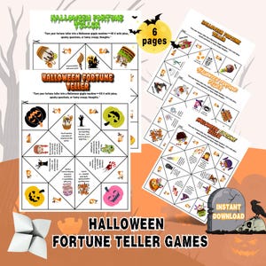 Halloween Fortune Teller Game Kids Activity Party Favor