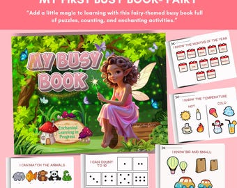 Fairy Busy Book: Printable Learning Activities for Toddlers (Digital Download)