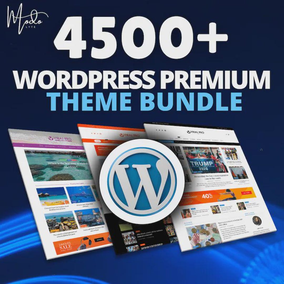 Wordpress - All in One Bundle - Themes, Plugins, Tutorials + BONUS DIVI ...