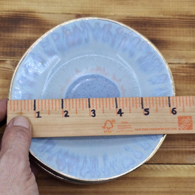 4 Anthropologie Coasta Nova Brisia 6" Salad/Dessert Plates Green Blue image 7