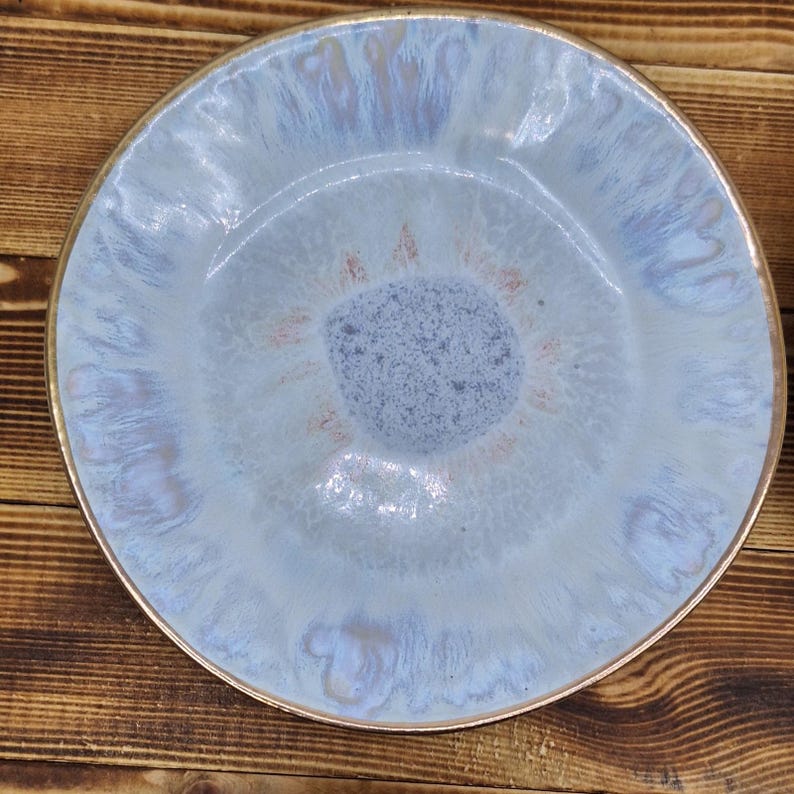 4 Anthropologie Coasta Nova Brisia 6" Salad/Dessert Plates Green Blue image 4
