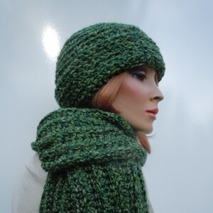 Green hat and scarf shop