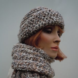 Gray Hat Scarf Set 