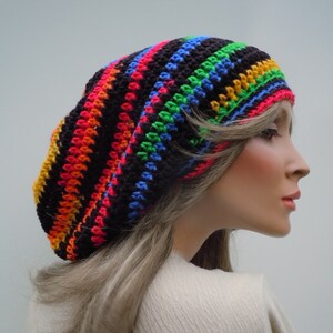 Rasta Tam, Black Light Colors, Neon Colors Tam, Bright Colors Tam, Dreadlock Tam, Rasta Crown, Hippie Hat, Bag Hat, Bright Color Tam