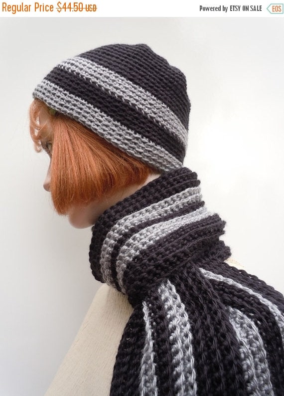 Black and Gray Hat Set Black & Grey Wool 6-Panel Hat – storied hats main image 4