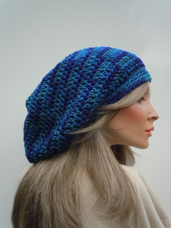 Bag Hat Purple Slouchy Dark Purple Tam Dreadlock Tam Rasta Tam Cap Purple Rasta Hippie Hat Rasta Hat Dark Purple Cap