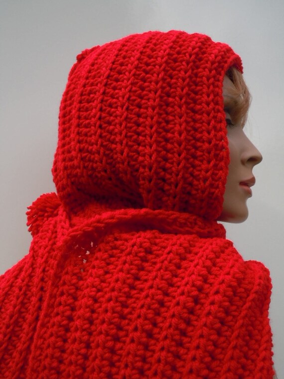 Cherry Hooded Scarf