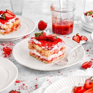 Easy Strawberry Tiramisu Recipe | No-Bake Dessert | Digital Download PDF | Printable Recipe | Homemade Treat