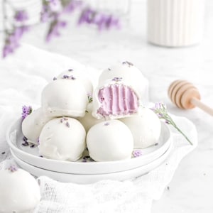 The BEST Honey Lavender White Chocolate Truffles Recipe | Digital Download