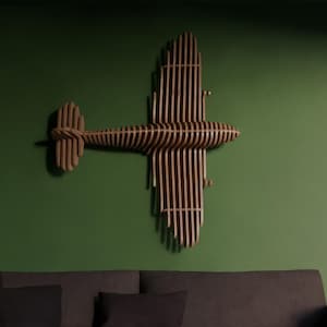 Spitfire Parametric Wall Decor - DXF & PDF Files for Laser/CNC Cutting