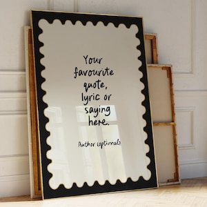 Downloadable Custom Quote Print, Personalized Quote Sign, Custom Quote Sign, Personalized Quote Print, Printable Custom Text Wall Art