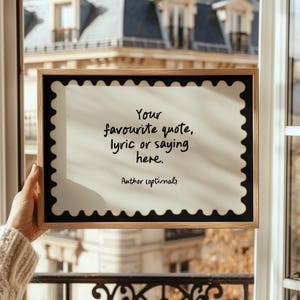 Downloadable Custom Quote Print, Personalized Quote Sign, Custom Quote Sign, Personalized Quote Print, Printable Custom Text Wall Art