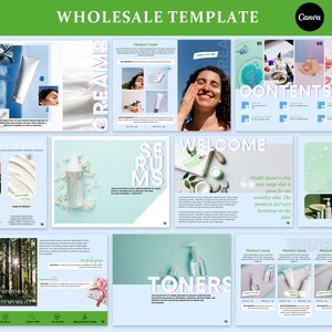 Skincare Wholesale Linesheet Template, Product Catalogue, Product Template, Price List, Price Sheet Template, Skincare Product