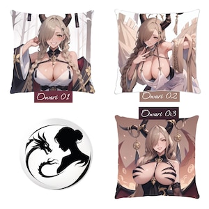 Funda de cojín Owari - Funda de almohada Owari - Almohada de anime Azur Lane