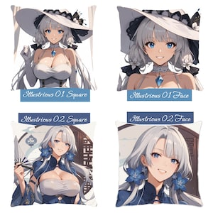Funda de cojín Illustrious - Funda de almohada Illustrious - Almohada de anime Azur Lane