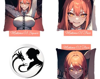 Funda de cojín Makima - Funda de almohada Makima - Almohada de anime Chainsaw man