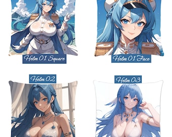 Helm cushion cover - Helm pillowcase - Nikke Anime pillow