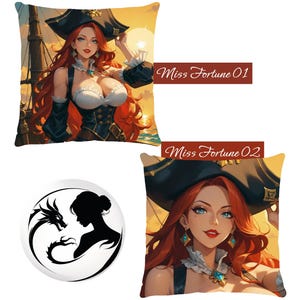 Miss Fortune cushion cover - Miss Fortune pillowcase - Anime pillow