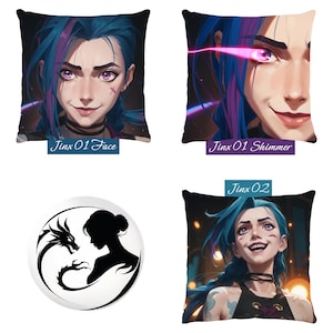 Jinx Kissenbezug - Jinx Kissenbezug - Arcane Anime Kissen
