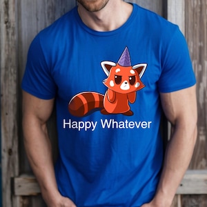 Animal lover shirt with cute red panda design, casual graphic tee for everyday wear, perfect animal lover gift, Red Panda Shirt