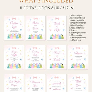 Prinzessin Geburtstag Animierte Telefon Einladung Aquarell Royal Mädchen Kleid Canva Vorlage Digitaler Download P17 Bild 12