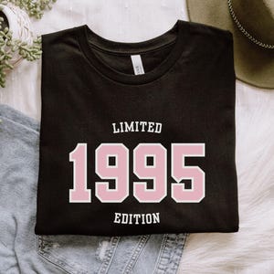 1995 Limited Edition 30th Birthday T-Shirt: Retro Varsity Font