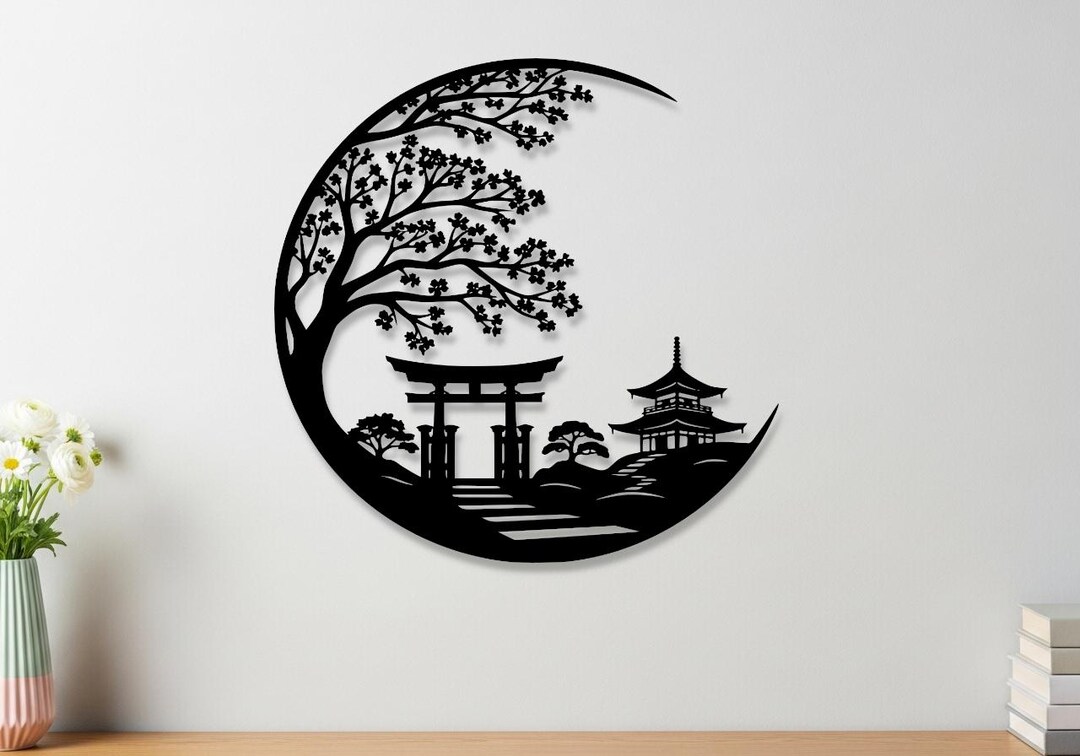 Japanese Metal Art, Torii Gate Metal Wall Sign, Tori Gate Metal Sign ...