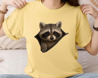 Cute Raccoon png, Trendy Raccoon Sublimation png, Cute Funny Animal png, Raccoon Shirt Design,  Animal Prints, DTF Png,  Raccoon Lover Gift