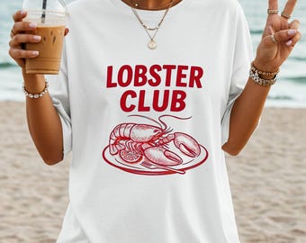 Lobster Club Lobster Png, Vacation Vibes, Lobster Design png, Crustacean png, Fisherman Aesthetic, Seafood Lover Design, Maine Lobster