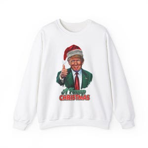 Trump Christmas Sweatshirt, MAGA Christmas Shirt, Funny Political Christmas Sweater, Ugly Christmas Political Sweater, MAGA Holdiay Sweater