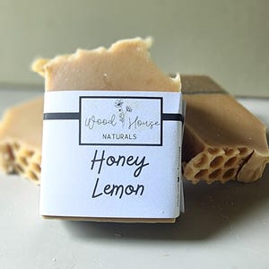 Honey Lemon Soap | Organic & All-Natural Bar Soap| Palm Oil Free| Herbal Summer Soap | Handmade Quality Soap
