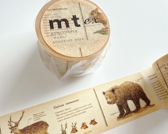 mt ex Animal Encyclopedia Washi Tape – Made in Japan