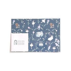 Fairy Tale Ballet – Illustrated Postcard (Dark Blue)
