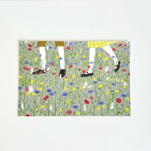 Cartão postal FLORES SILVESTRES de Ayako Iwagami – Toque e Fluxo – Arte Botânica Japonesa