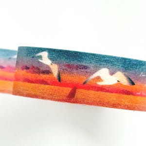 Watercolor Washi Tape: Evening Calm Seashells - Japanese Stationery