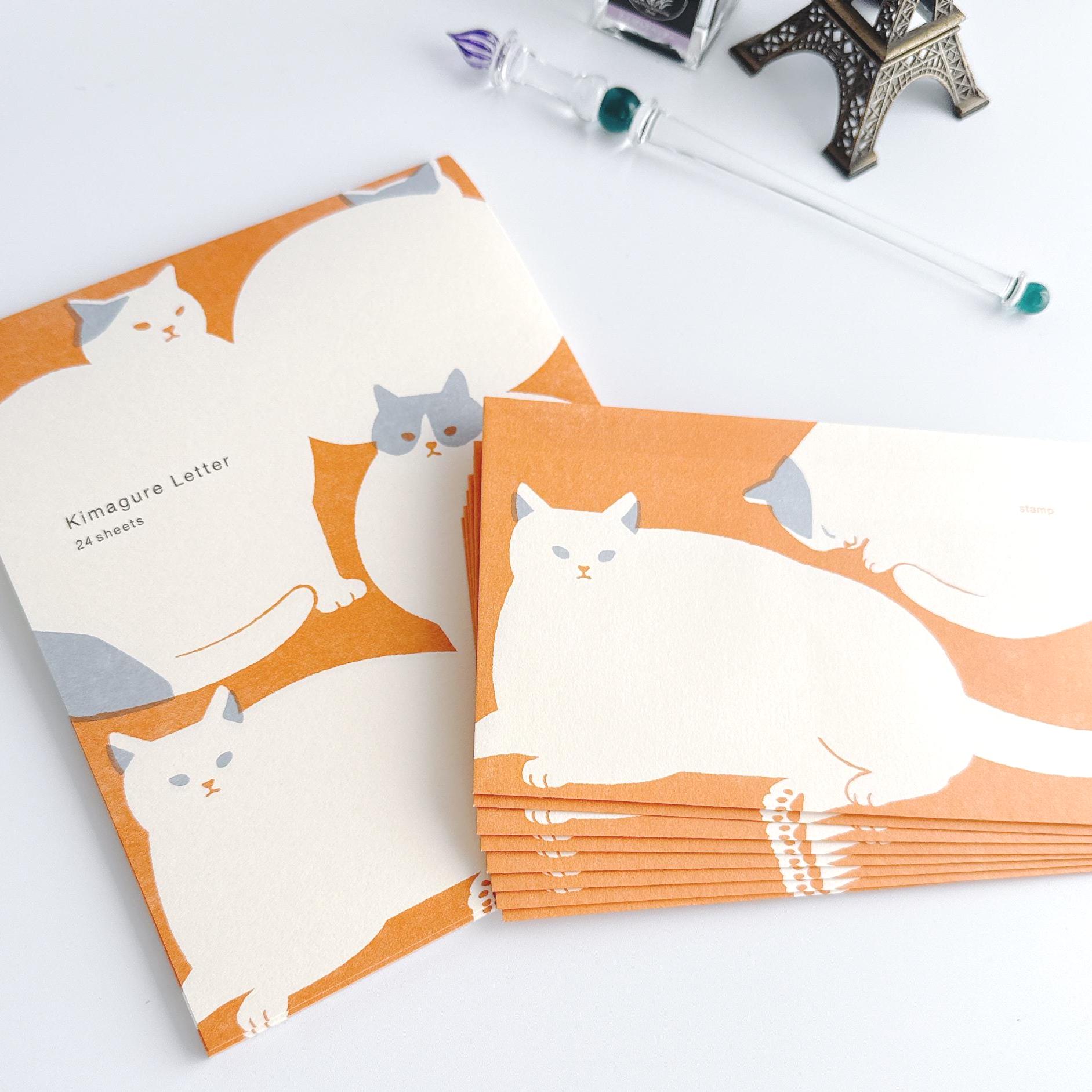 Japanese Letter Paper & Envelope Set | Cat Stationery | Kimagure Letter ...