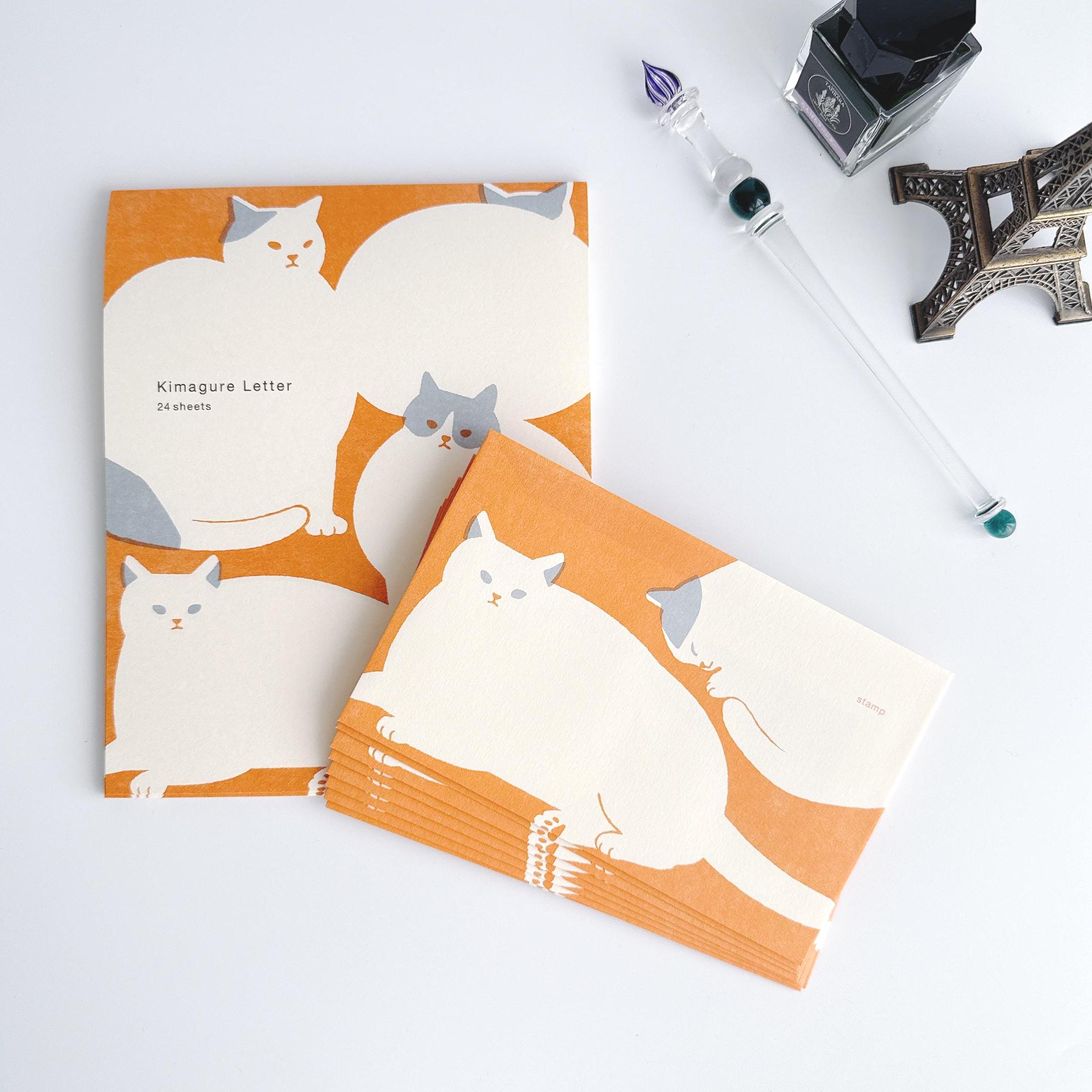Japanese Letter Paper & Envelope Set | Cat Stationery | Kimagure Letter ...