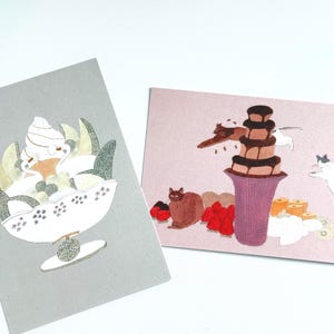 Japanese Art Postcard Set: Dessert & Still Life Illustrations